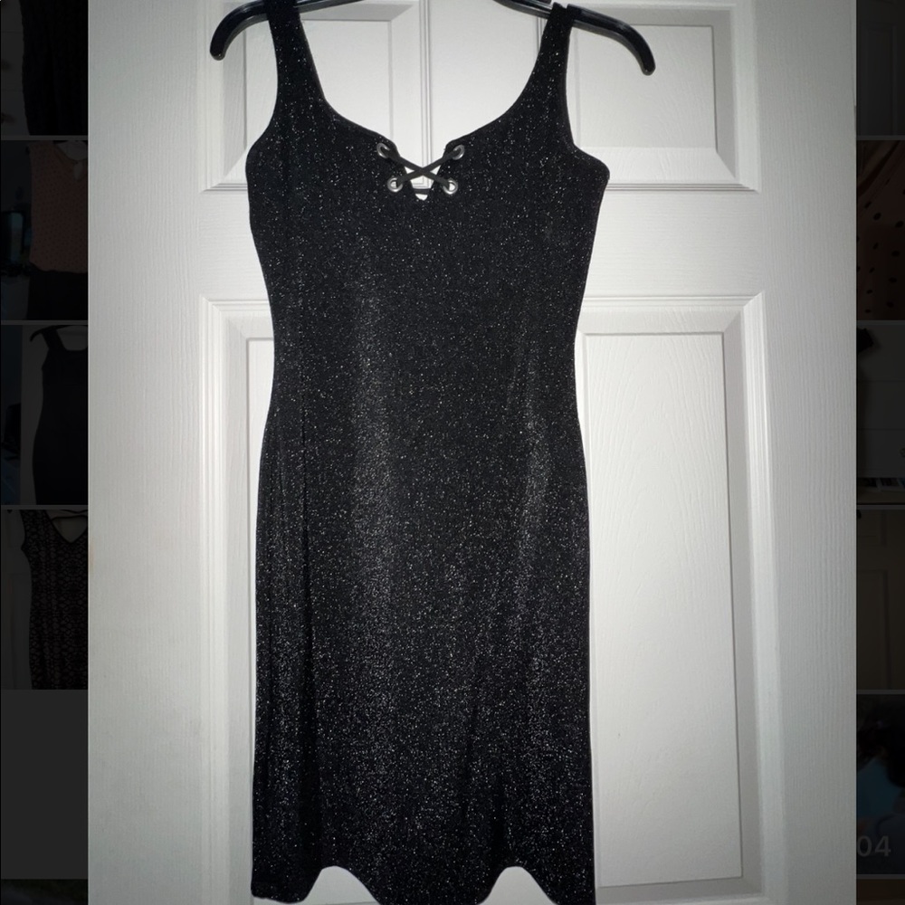 Sparkly black dress